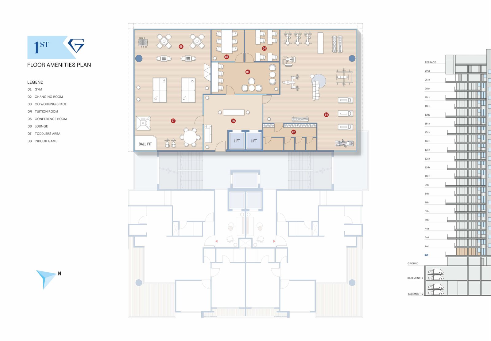 1st Floor Amenities