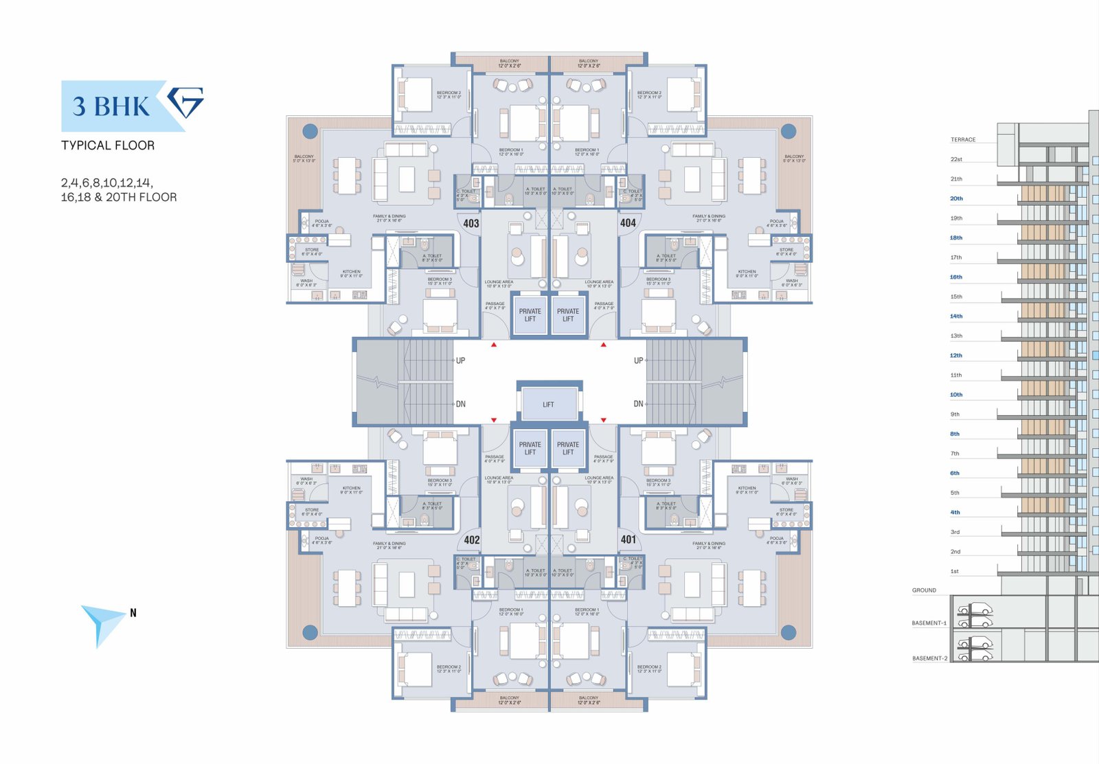 Typical Floor Type 1