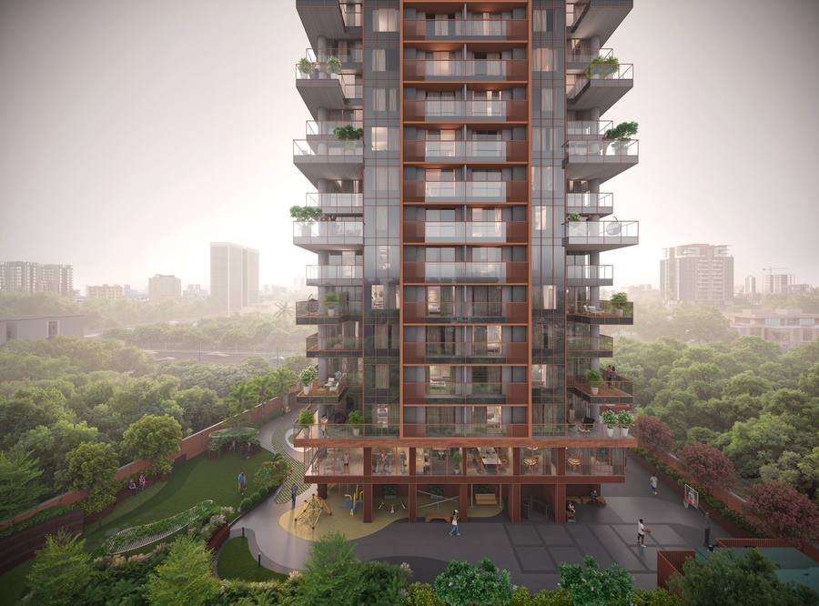 3BHK Double Height Floor Plan